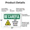 Signmission Hot Surface Sign, 18 in H x 24 in W, Aluminum, Hot Surface Do Not Touch OS-2PACK-BC-A-1824-L-10030 - alternate 4